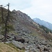 L'Alpe Caneto. Le baite sono quasi impossibile da individuare