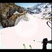 Discesa con gli sci dalla P.ta d'Elgio a Riale di Formazza, con attraversamento del Lago Toggia ghiacciato.