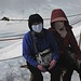 Vermummte Japanische Touristen auf dem Jungfraujoch (3454m).