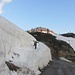 Ein- und Ausstieg in die Gorge de la Veudale. An Schnee fehlt es nicht...