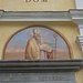 affreschi sulla facciata della chiesa di Mergoscia