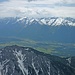 Blick über's Inntal in die nordöstlichen Stubaier Alpen.