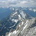 Blick über den Wannig in die Lechtaler Alpen. Markant (hinter dem Wannig) die Heiterwand.