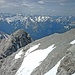 Lechtaler Alpen: Loreagruppe und Gartnerwand. Dahinter die Allgäuer Alpen.
