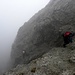 Die letzten  Höhenmeter in der Südostflanke zum Gipfel des Spitzkofel, 2717m.