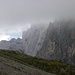 Dichte Wolken am Boseggturme, in wunderschonen Lienzer Dolomiten.