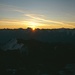 Exakt zum Sonnenaufgang erreichte ich den Gipfel vom Hexenkopf.