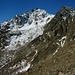 Rückblick zum Hexenkopf (3035m) beim Abstieg zum Hexensee.
