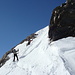 Schlussanstieg vom Skidepot zum Winnebacher Weisskogel.