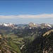 Blick zu den nördlichsten Karwendelbergen