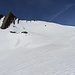 Blick zum Col du Ban Darray und Aiguille des Angroniettes