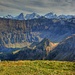 Blick vom Gipfel des Morgenberghorns zum Berner Dreigestirn mit den Lobhörnern