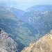 Blick hinunter nach Grindelwald (aber nicht vom Eiger, sondern vom Schreckhorn!!... siehe auch 1. Kommentar )