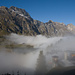 Bergstation Trüebsee im Nebel