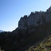 ein kleiner Sattel ist erreicht in Bildmitte der Besler-Hauptberg - kurz später die Abzweigung Klettersteig oder Normalweg
