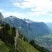 am höchsten Punkt des Höhenwegs: Alp Schrina Obersäss 1717m