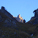 Ein „Leuchtturm“ weist den Weg durch die Rinne der Malunfurggel