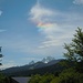 Regenbogenwolke überm Watzmann beim Start