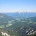 Blick in den Berchtesgadener Talkessel, über dem der Göll trohnt