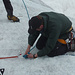 Der Retter an der Arbeit