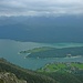 Am Martinskopf: Blick über den Walchensee ins Karwendel.