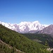 Panorama sul gruppo del Monte Bianco