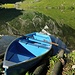 Seealpsee und das berühmteste Ruderboot der Ostschweiz.