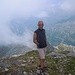 Paolo in vetta al Pizzo Vogorno. Alle spalle Eus