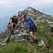 ...Il trio: Ewuska,Luca,Francesco in vetta alla cima est del pizzo Alzasca m. 2260