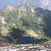   Lago di Sascola con omonimo pizzo,  visto dalla cima Alzasca