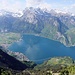 Fantastischer Tiefblick von Buggigrat. Tief unten mein Startpunkt Ober Axen. 