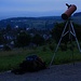 Mein Beobachtungsstandort westlich vom Bienenberg hoch über Frenkendorf.