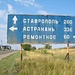 Am Ortsrand von Elista links! Richtung Astrachan!