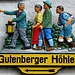 Altes Hinweisschild in der Ortsmitte von Gutenberg