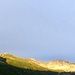 Abendstimmung beim Rifugio; im Hintergrund leuchtet der Monte Mongioie