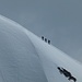 Unser Aufstieg über den Südostgrat - fotografiert von einem Bergführer vom Westgrat aus