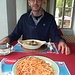 Spaghetti Bolognaise für mich, Käseschnitte mit Schninken für mein Onkel!
