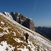 teilweise etwas mühsam mit dem schmelzenden Neuschnee im Aufstieg zum Schafberg 2373m