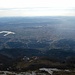View from Tujan Summit. The mountain station of the cable car is more than 500 meter below, and the view goes across Tirana to the Adriatic Sea
