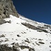 Felsband, welches sich zum Nordost-Gipfel 2748m hochzieht
