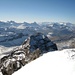 Grisset 2721m, auf welcher scheinbar eine Skitour führt