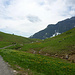 Nach einer sähr gemüütlichen halben Stunde zweigt der Weg ab (Wegweiser) Richtung Salober Sattel - Auenfelder Alpe