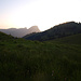 Sonnenuntergang oberhalb der Alpe Schwarzenegg