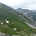 SW-Grat Tomlishorn, rechts unten sieht man noch die Alp Tumli, der Beginn der Gratkraxlerei