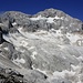 Ein letzter Blick beim Dom Valentina Staniča (2332m) auf den prächtigen Triglav (2864m) mit den linkerhand liegenden Mali Triglav (2725m) über den der Normalweg auf den höchsten Berg Sloweniens geht.