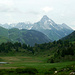 Über den Kalbelesee hinweg Blick in Allgäuer Alpen
