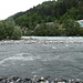 zwei Flüsse treffen aufeinander: Vorderrhein (Rein Anteriur) und Glogn (aus dem Lumneziatal) 