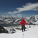 Unterwegs vom Breithorn zum Klein Matterhorn - Kurzer Fotostopp, noch unweit des Gipfels.