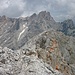 Blick zu Partenkirchner und Leutascher Dreitorspitze. Rechts die Schüsselkarspitze.