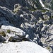 Blick hinunter zum Einstiegsbereich